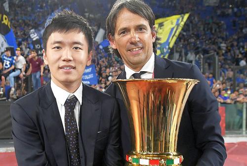 Steven Zhang, alături de Simone Inzaghi // foto: Guliver/gettyimages