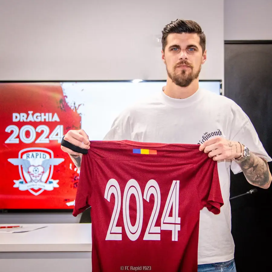 Virgil Drăghia a semnat prelungirea cu Rapid: „Iubesc acest club”