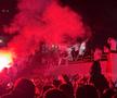 Petrecere și foc de artificii în Piața Constituției. FCSB, campioană Superligă 2024-2025. Foto: Sergiu Alexandru (GSP.RO)