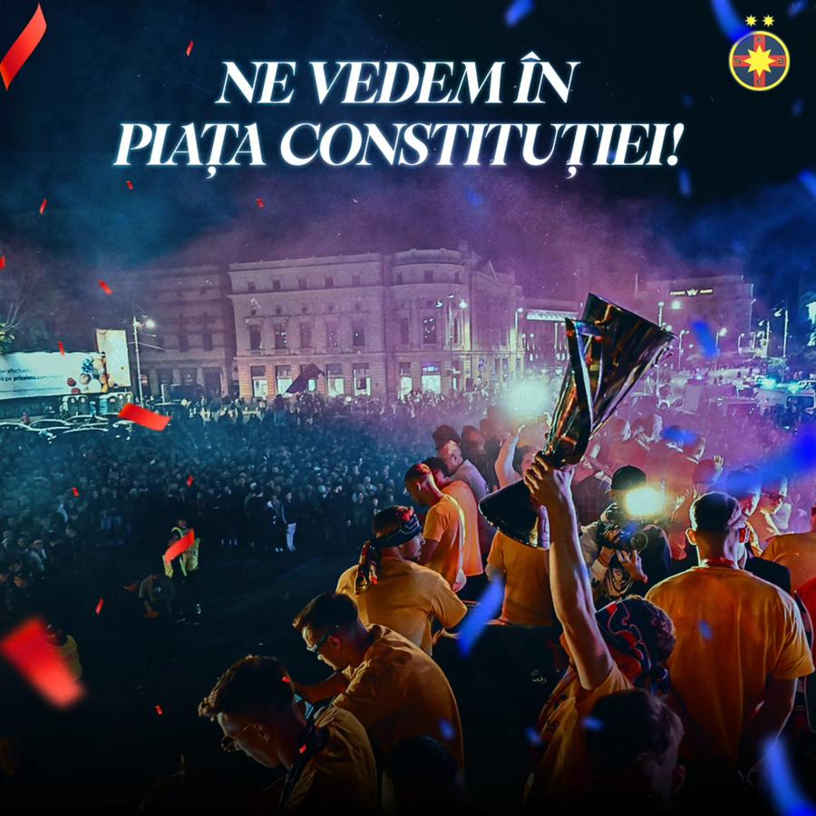 FCSB - Universitatea Craiova, fiesta roș-albastră » Ole, ola, salutați campioana! 10 detalii de la hora bucuriei FCSB