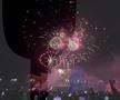 Petrecere și foc de artificii în Piața Constituției. FCSB, campioană Superligă 2024-2025. Foto: Sergiu Alexandru (GSP.RO)