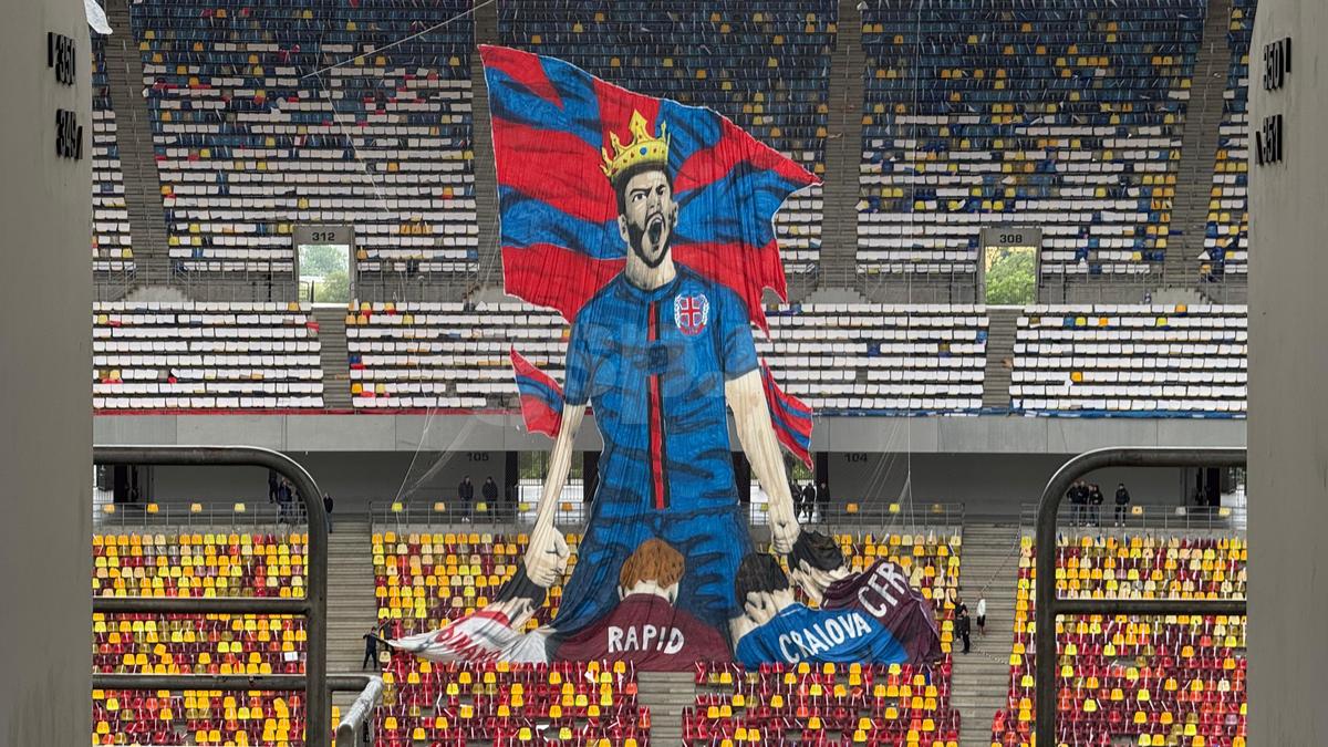 Scenografia pregătită de FCSB / FOTO: GSP