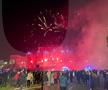 Petrecere și foc de artificii în Piața Constituției. FCSB, campioană Superligă 2024-2025. Foto: Sergiu Alexandru (GSP.RO)