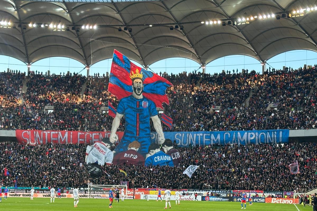 Galeria celor de la FCSB, scandare îndreptată către Mirel Rădoi! Momentul, surprins de reporterii GSP