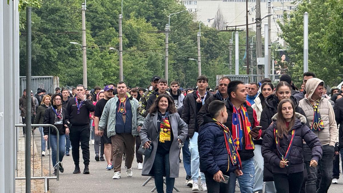 Scenografia pregătită de FCSB / FOTO: GSP