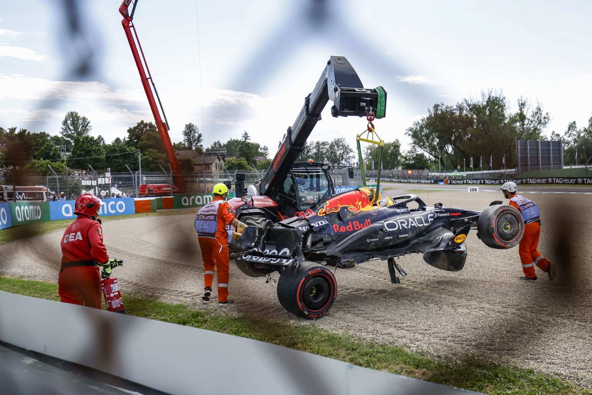 Yuki Tsunoda, accident violent în calificările de la Imola