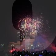 Petrecere și foc de artificii în Piața Constituției. FCSB, campioană Superligă 2024-2025. Foto: Sergiu Alexandru (GSP.RO)