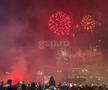 Petrecere și foc de artificii în Piața Constituției. FCSB, campioană Superligă 2024-2025. Foto: Sergiu Alexandru (GSP.RO)