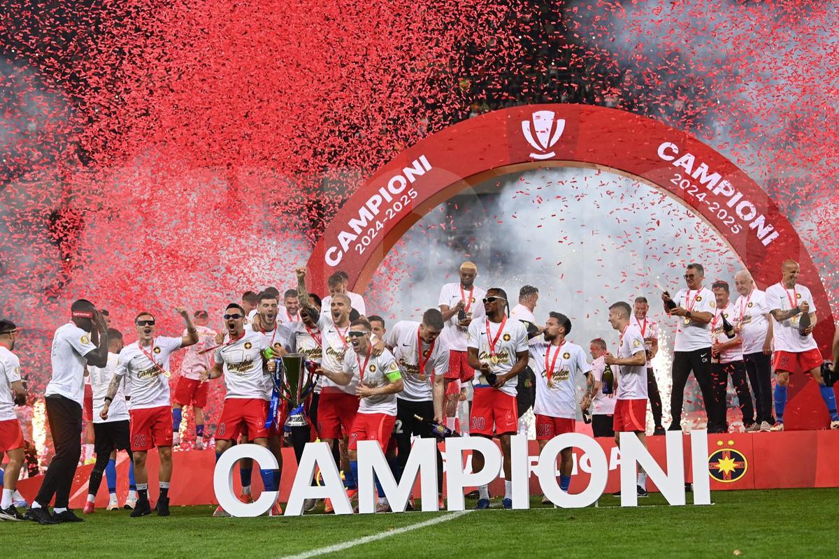 Cele mai tari imagini de la petrecerea de titlu a FCSB-ului