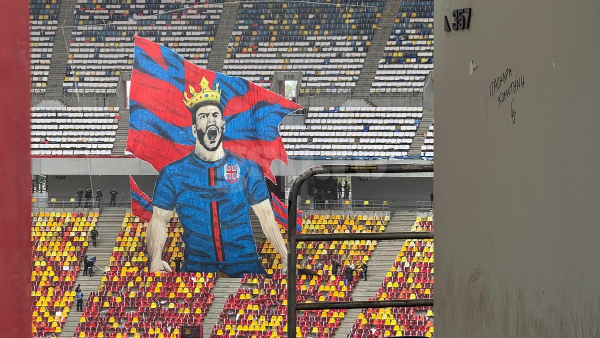 Scenografia pregătită de FCSB / FOTO: GSP