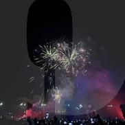 Petrecere și foc de artificii în Piața Constituției. FCSB, campioană Superligă 2024-2025. Foto: Sergiu Alexandru (GSP.RO)