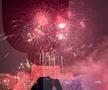 Petrecere și foc de artificii în Piața Constituției. FCSB, campioană Superligă 2024-2025. Foto: Sergiu Alexandru (GSP.RO)