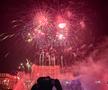 Petrecere și foc de artificii în Piața Constituției. FCSB, campioană Superligă 2024-2025. Foto: Sergiu Alexandru (GSP.RO)