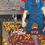 Scenografia pregătită de FCSB / FOTO: GSP