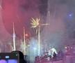 Petrecere și foc de artificii în Piața Constituției. FCSB, campioană Superligă 2024-2025. Foto: Sergiu Alexandru (GSP.RO)