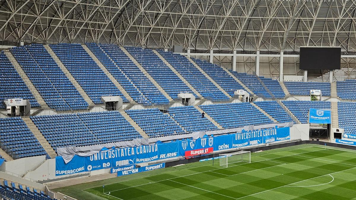 Universitatea Craiova - U Cluj: imagini înainte de meci