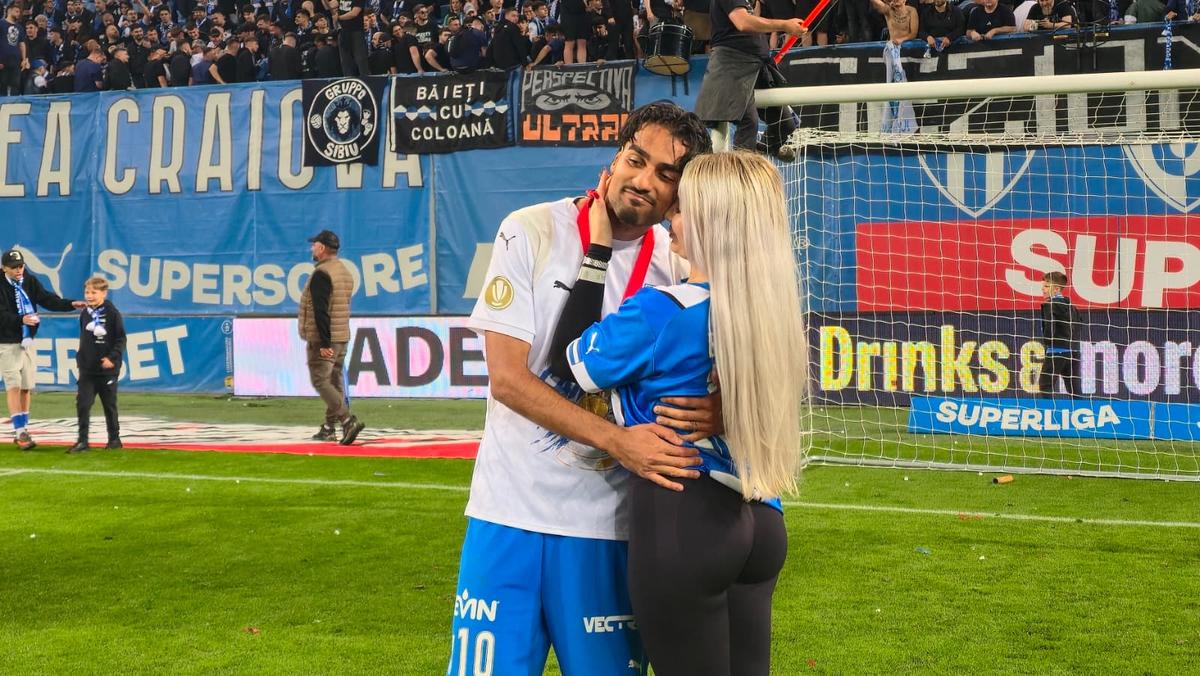 Ștefan Baiaram a sărbătorit titlul împreună cu partenera Cristina