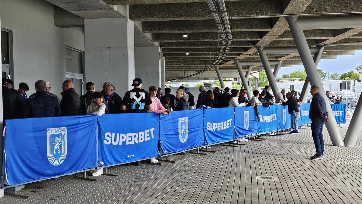 Universitatea Craiova - U Cluj: imagini înainte de meci