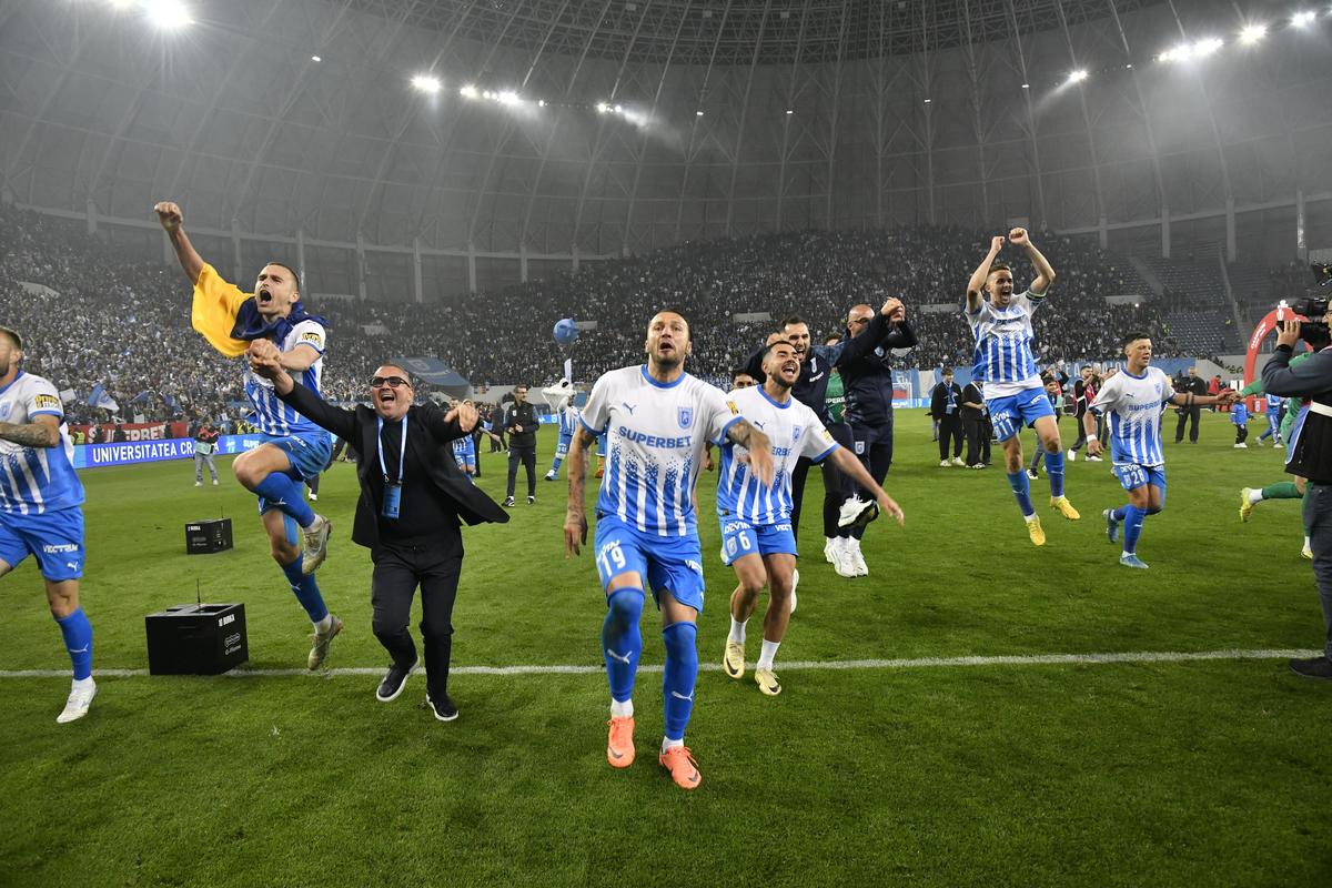 Bucurie imensă la Craiova, după ce echipa a câștigat campionatul