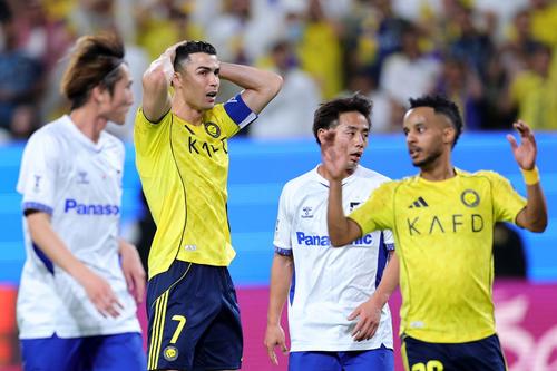Cristiano Ronaldo, dezamăgit după Al Nassr - Gamba Osaka (0-1) / Foto: GettyImages