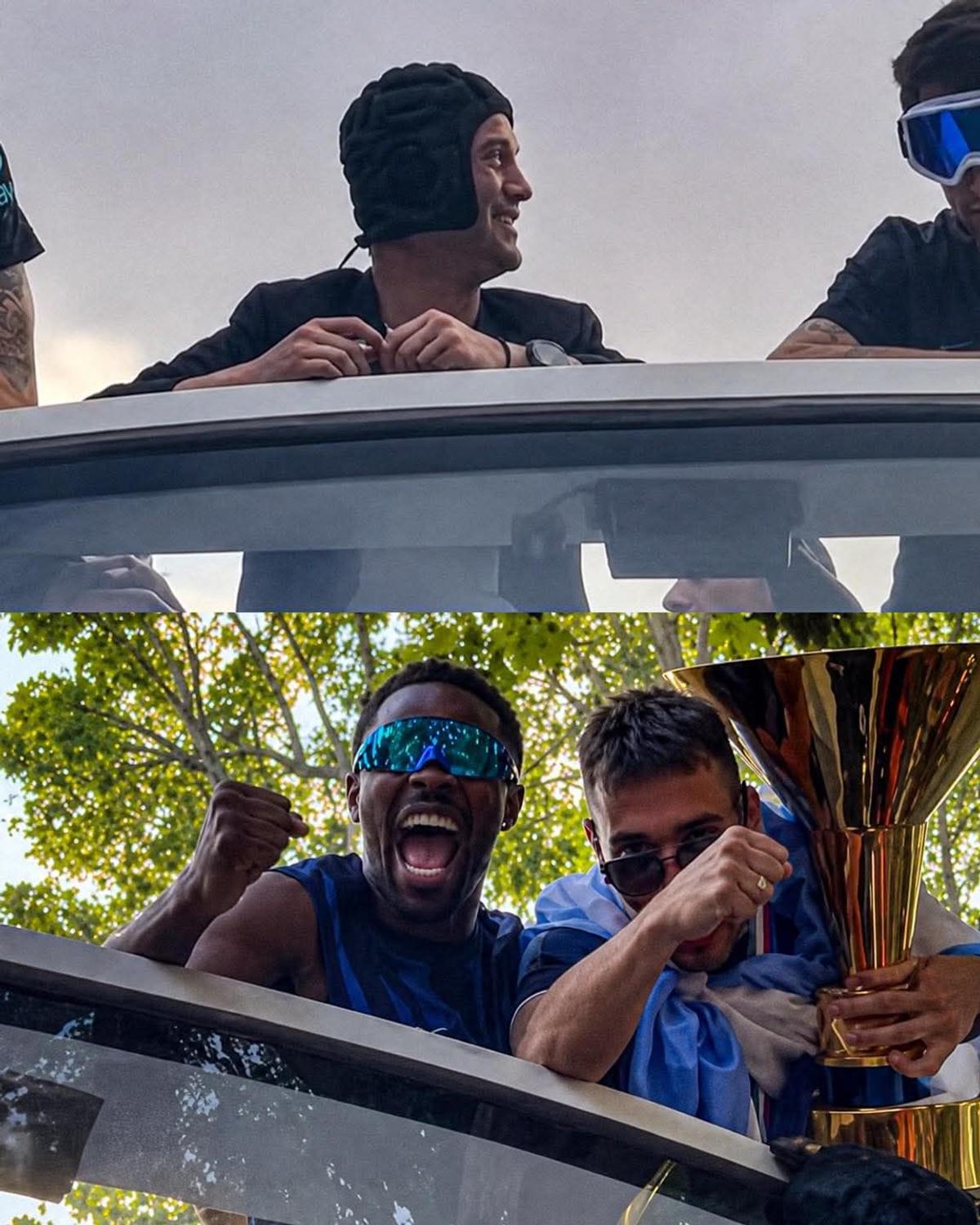 Paradă Inter după „dubla” cu Chivu
