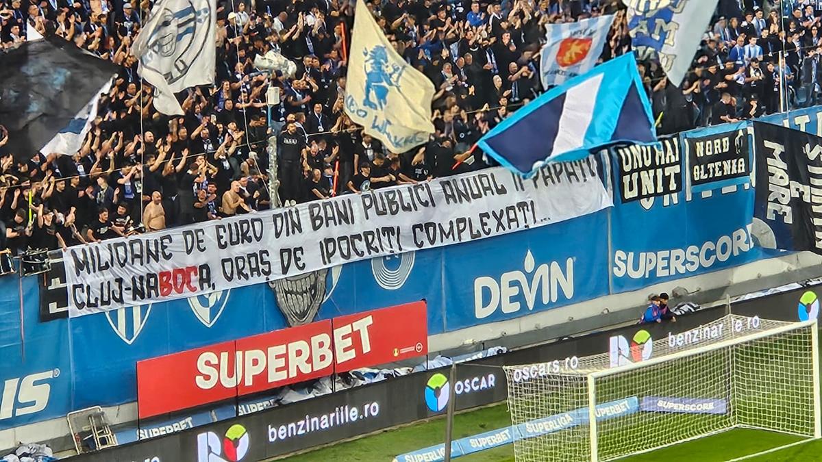 Mesaje afișate în Craiova - U Cluj, meci de titlu