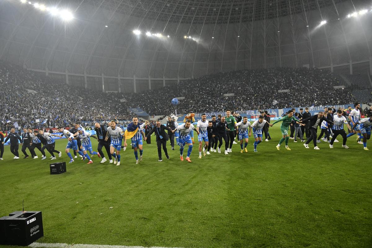 Bucurie imensă la Craiova, după ce echipa a câștigat campionatul