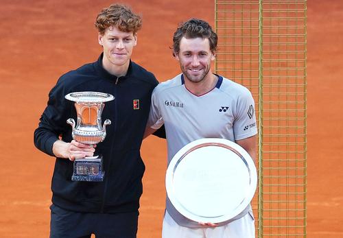 Jannik Sinner și Casper Ruud, foto: Guliver/gettyimages