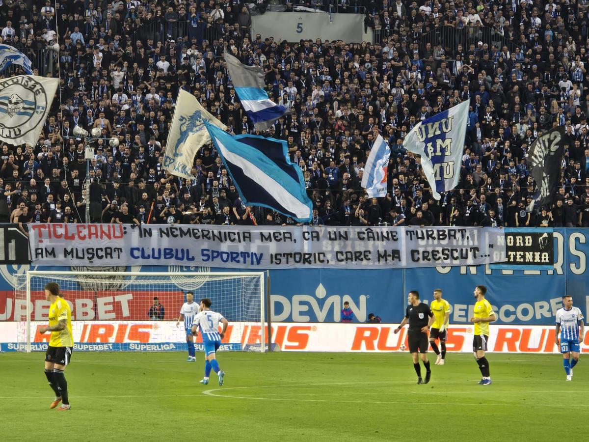 Mesaje afișate în Craiova - U Cluj, meci de titlu