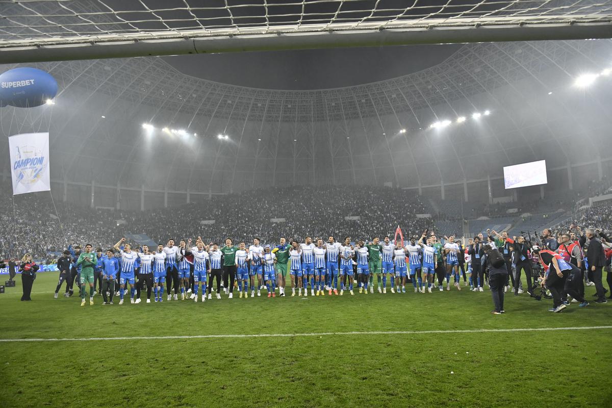Bucurie imensă la Craiova, după ce echipa a câștigat campionatul