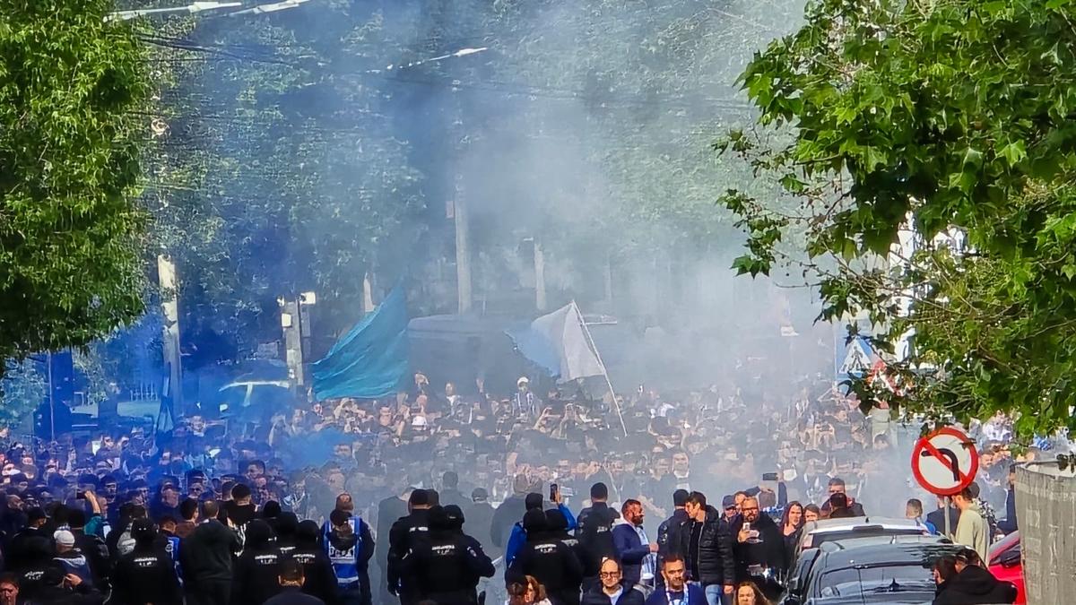 Universitatea Craiova - U Cluj: imagini înainte de meci