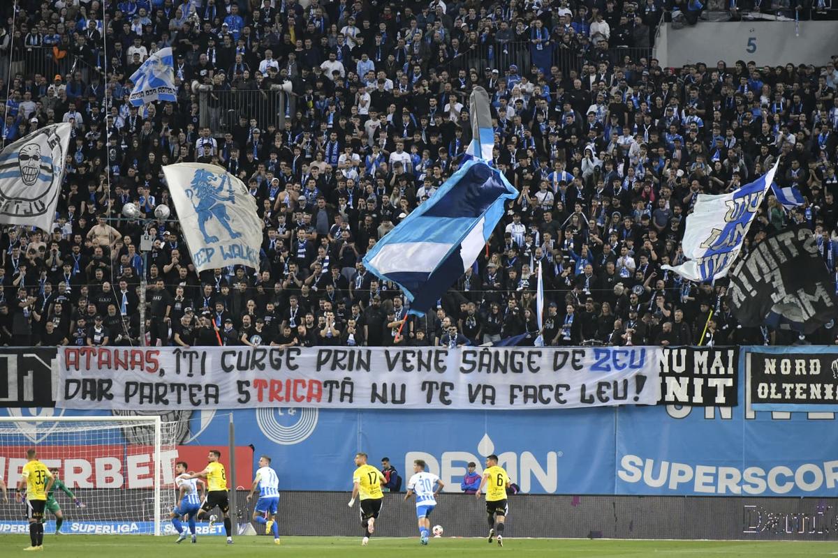 Mesaje afișate în Craiova - U Cluj, meci de titlu