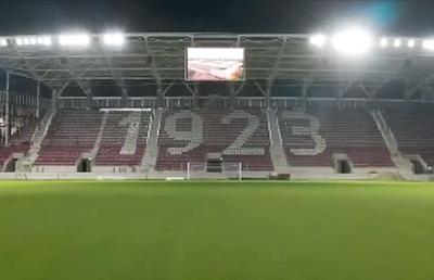 Imagini spectaculoase din Giulești » Primele probe ale nocturnei pe stadionul Rapid