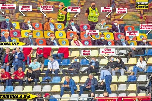 Politicienii la VIP, legendele fotbalului românesc la tribuna a II-a