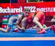 FOTO Seară memorabilă la Campionatul European de lupte U17: argint, aur și bronz pentru România!