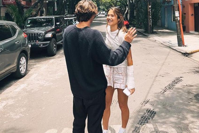 Emma Răducanu (20 de ani, 128 WTA) are o nouă relație, cu Carlo Agostinelli (21), un atacant de la echipa de fotbal a Universității Stanford/ foto: Instagram @Carlo Agostinelli