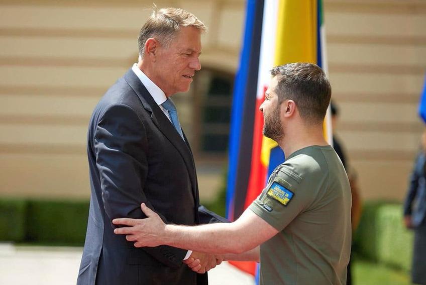 Klaus Iohannis și președintele Zelenski, imagine de arhivă / Sursă foto: Facebook