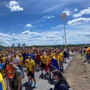 Suporterii României au ajuns la stadion înainte de meciul cu Ucraina / Foto: Andrei Crăițoiu (GSP)