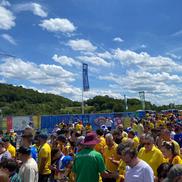 Suporterii României au ajuns la stadion înainte de meciul cu Ucraina / Foto: Andrei Crăițoiu (GSP)