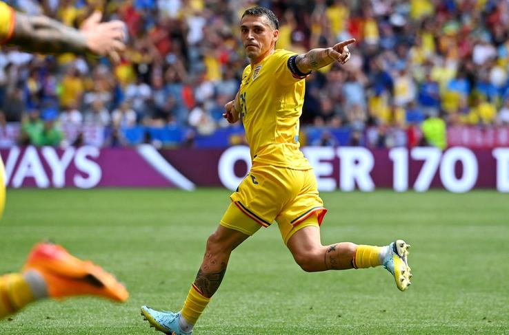 Eurogolul lui Nicolae Stanciu a făcut „Allianz Arena” să se zguduie / foto: Imago Images