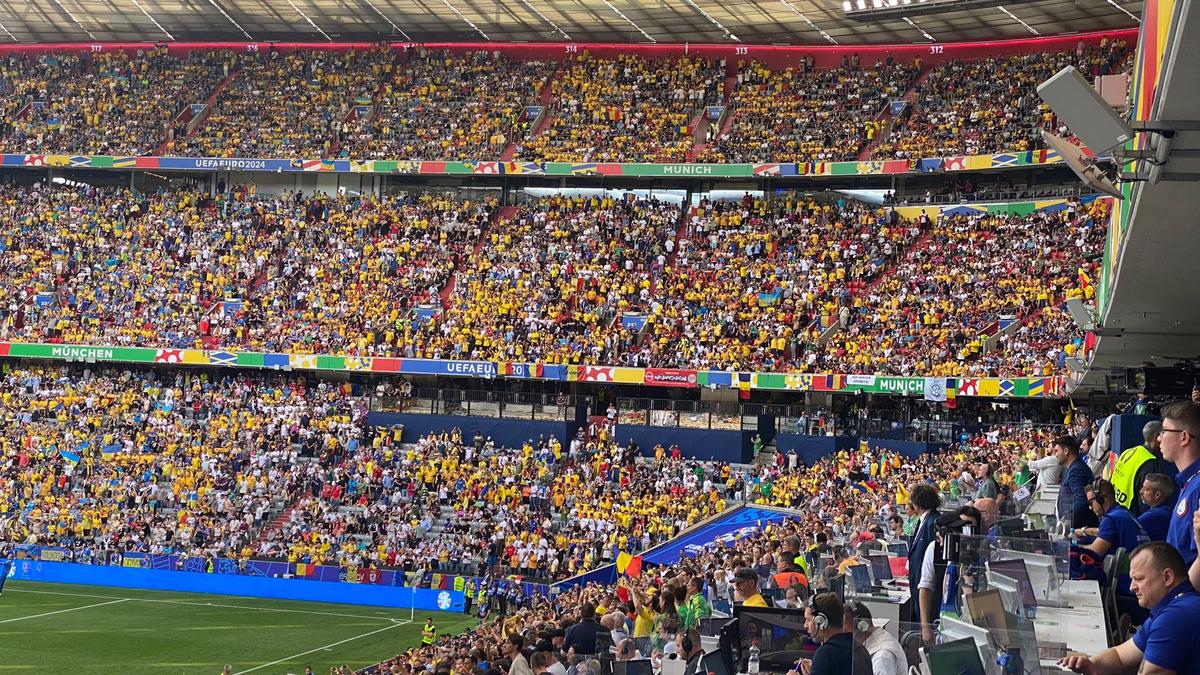 România - Ucraina, imagini tari surprinse în interiorul Allianz Arena
