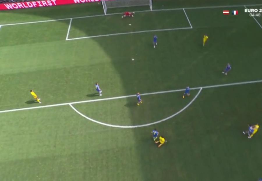 Execuția lui Răzvan Marin cu Ucraina Lunin a fost cu românii! Portarul Ucrainei s-a păcălit la golul de 2-0 al lui Răzvan Marin