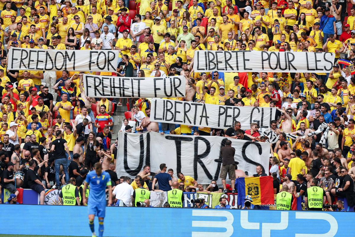 România - Ucraina, imagini tari surprinse în interiorul Allianz Arena