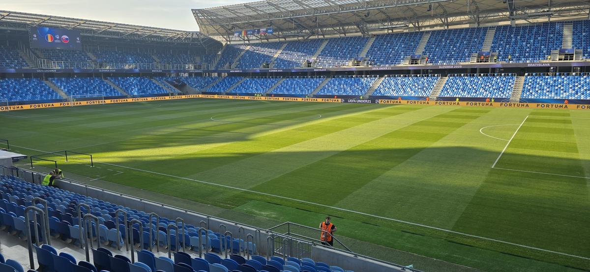 România U21 - Slovacia U21, imagini înaintea partidei de la Campionatul European din Slovacia