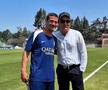Cristi Chivu și actorul Clive Owen, în cantonamentul lui Inter din Los Angeles / Foto: inter.it