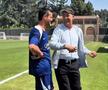 Cristi Chivu și actorul Clive Owen, în cantonamentul lui Inter din Los Angeles / Foto: inter.it