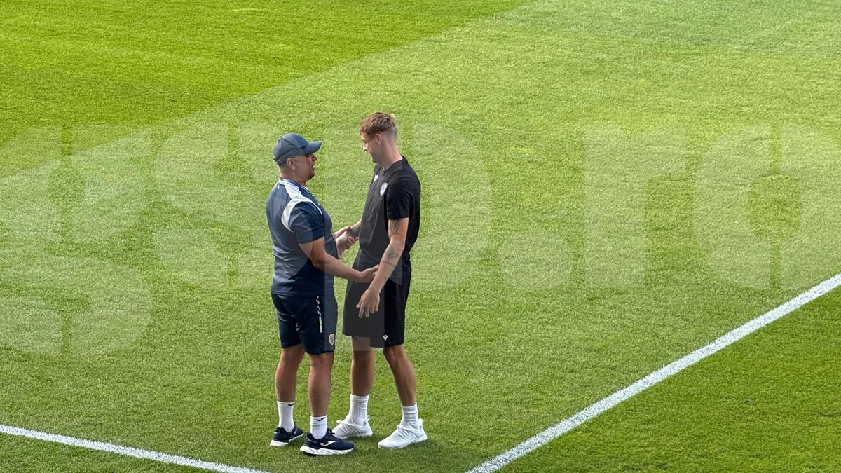 Chemat la raport! Marea țeapă a lui Șucu, printre „tricolorii” U21, înainte de România - Slovacia: scena surprinsă în stadion