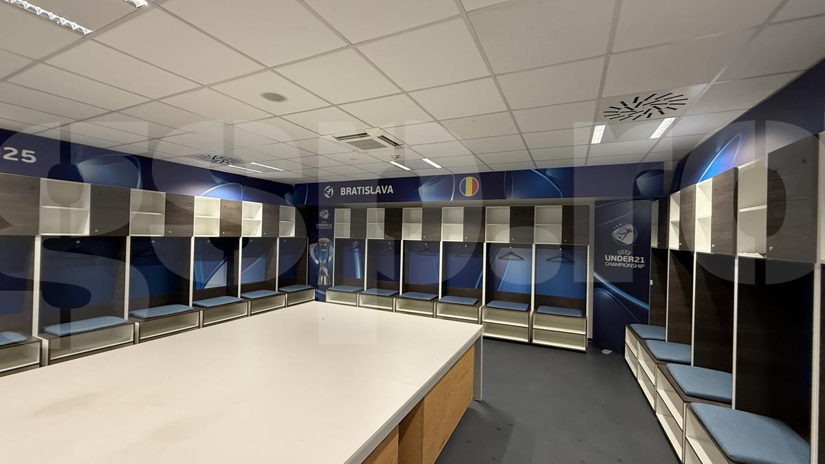 Cum arăta vestiarul României după meciul cu Slovacia, de la Euro U21