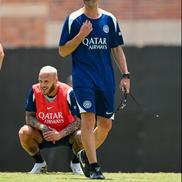 Cristi Chivu la antrenamentele lui Inter la Los Angeles / Foto: inter.it