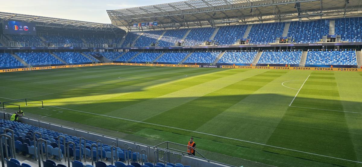 România U21 - Slovacia U21, imagini înaintea partidei de la Campionatul European din Slovacia